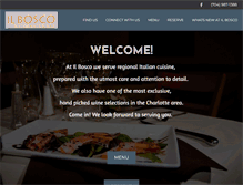 Tablet Screenshot of ilboscoristorante.com